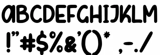 LetterKids Font OTHER CHARS