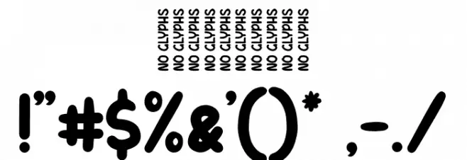 LetterKids Font OTHER CHARS