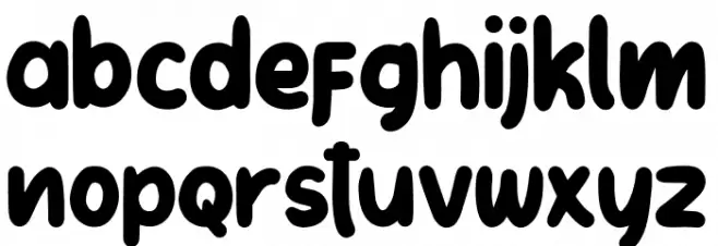 LetterKids フォント 小文字