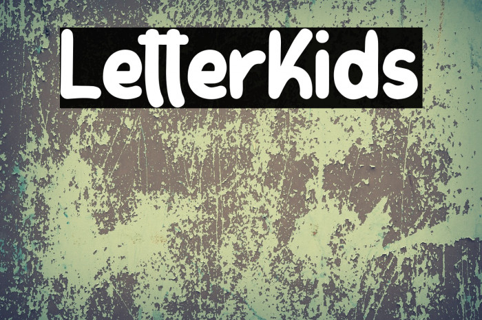 LetterKids Font examples