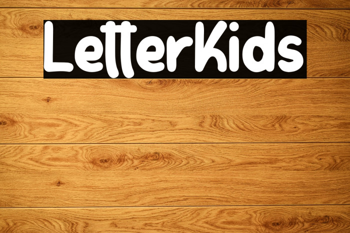 LetterKids Font examples