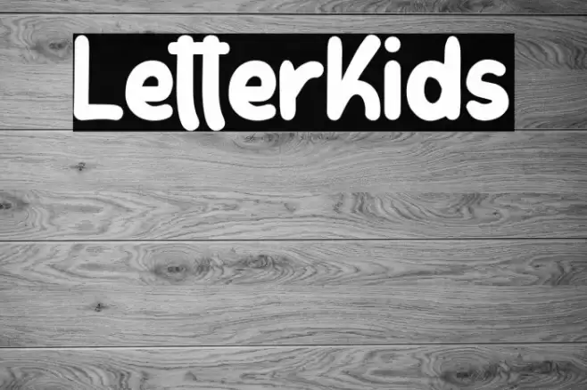 LetterKids Font examples