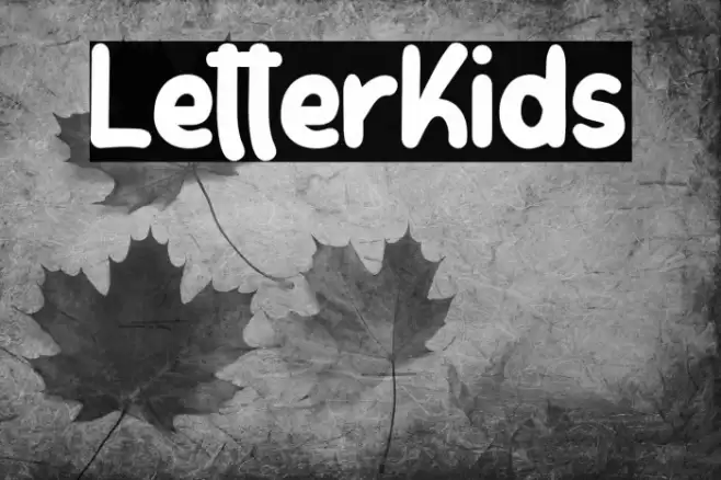 LetterKids Font examples