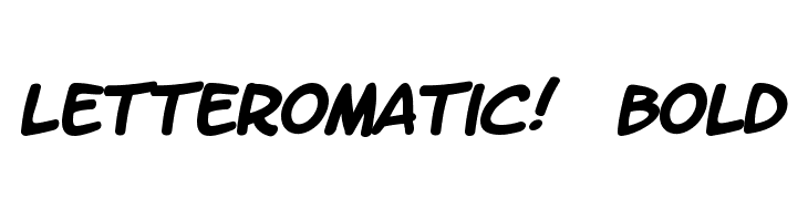 LetterOMatic!  Bold  font caratteri gratis