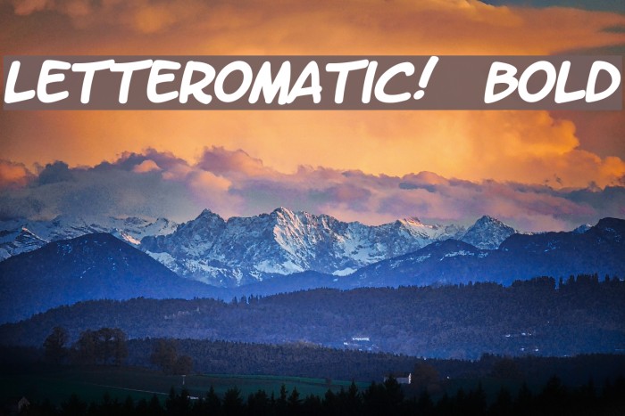 LetterOMatic! Bold Font examples