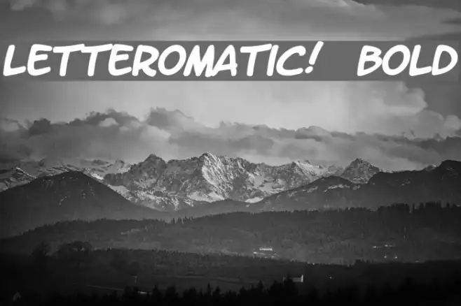 LetterOMatic!  Bold Example 1