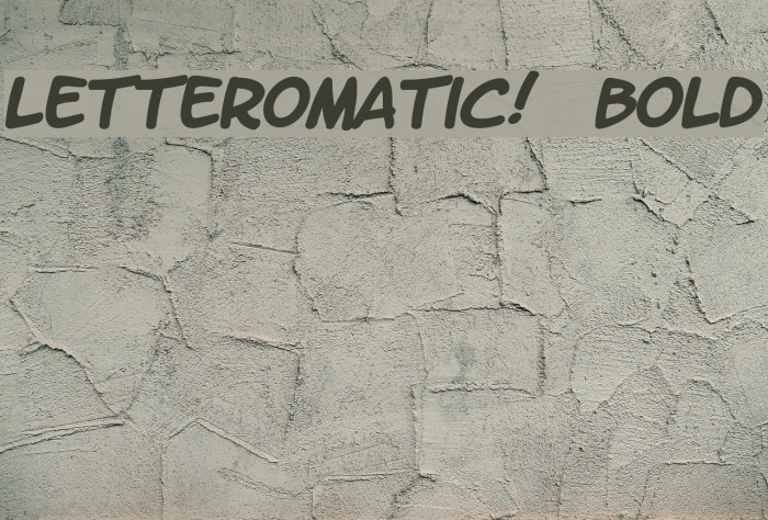 LetterOMatic! Bold Font examples
