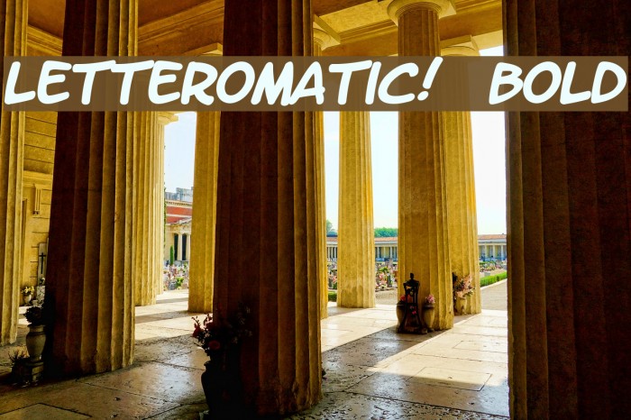 LetterOMatic! Bold Font examples