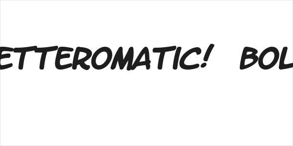 LetterOMatic!  Bold Logo