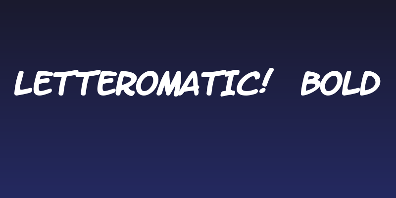 LetterOMatic!  Bold Social Header