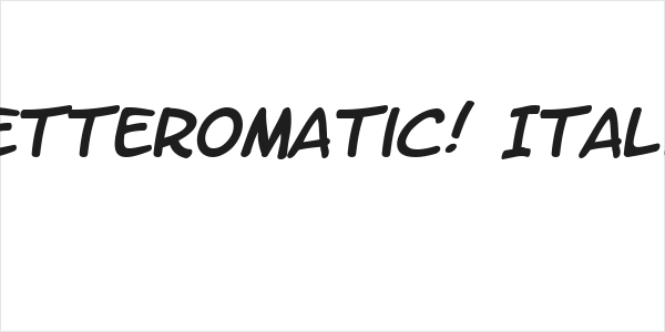 LetterOMatic! Italic Logo