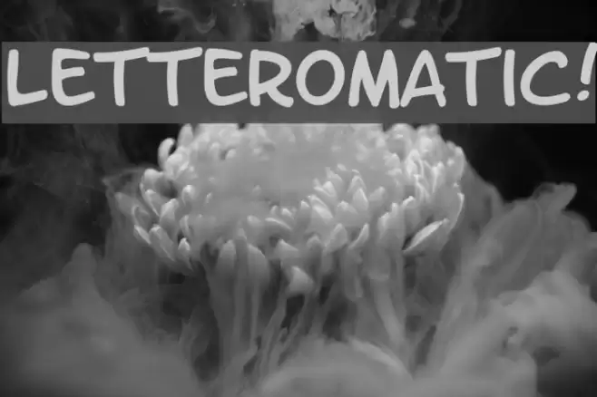 LetterOMatic! Font examples