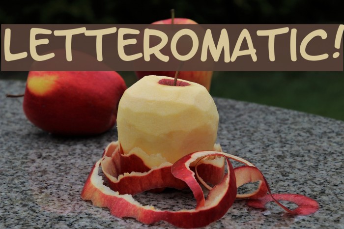 LetterOMatic! Font examples