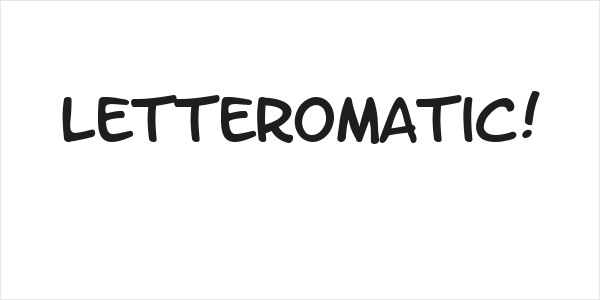 LetterOMatic! Logo