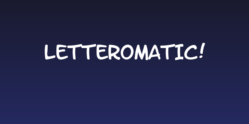 LetterOMatic! Social Header