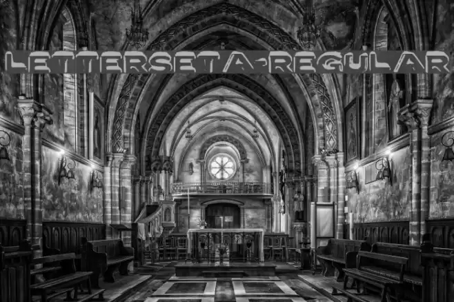 LetterSetA-Regular Font examples