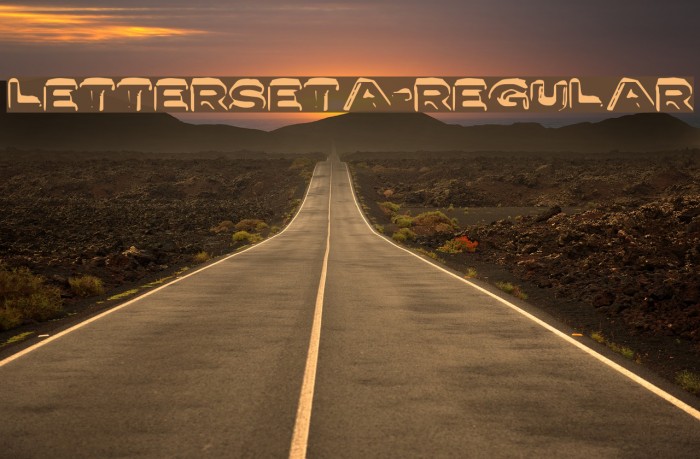 LetterSetA-Regular Caratteri examples