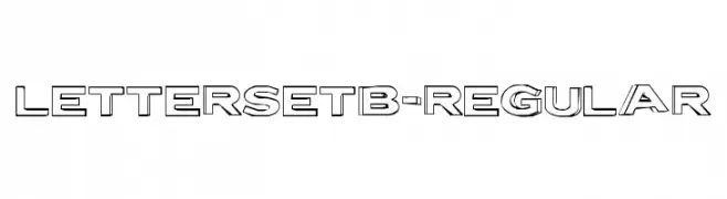 LetterSetB-Regular  Descarca Fonturi Gratis