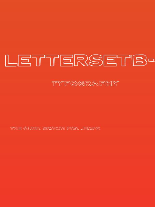 LetterSetB-Regular Poster