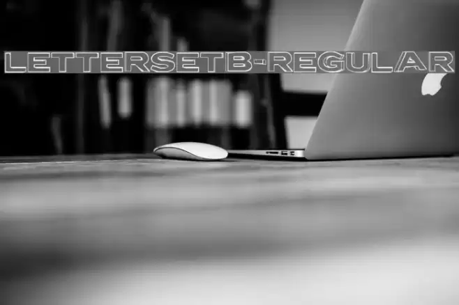 LetterSetB-Regular Шрифта examples