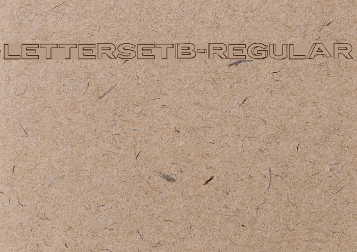 LetterSetB-Regular Font examples