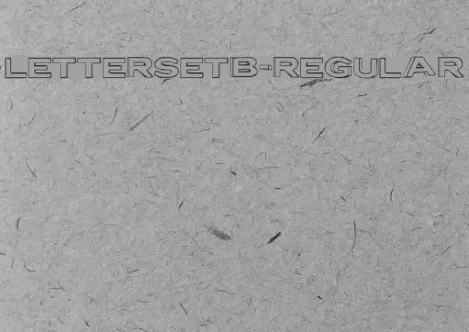 LetterSetB-Regular Шрифта examples