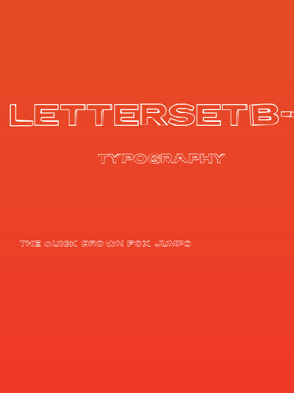LetterSetB-Regular Poster
