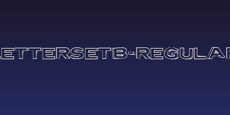 LetterSetB-Regular Social Header