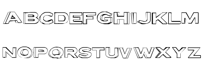 LetterSetB-Regular Font LOWERCASE