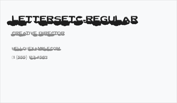 LetterSetC-Regular Business Card