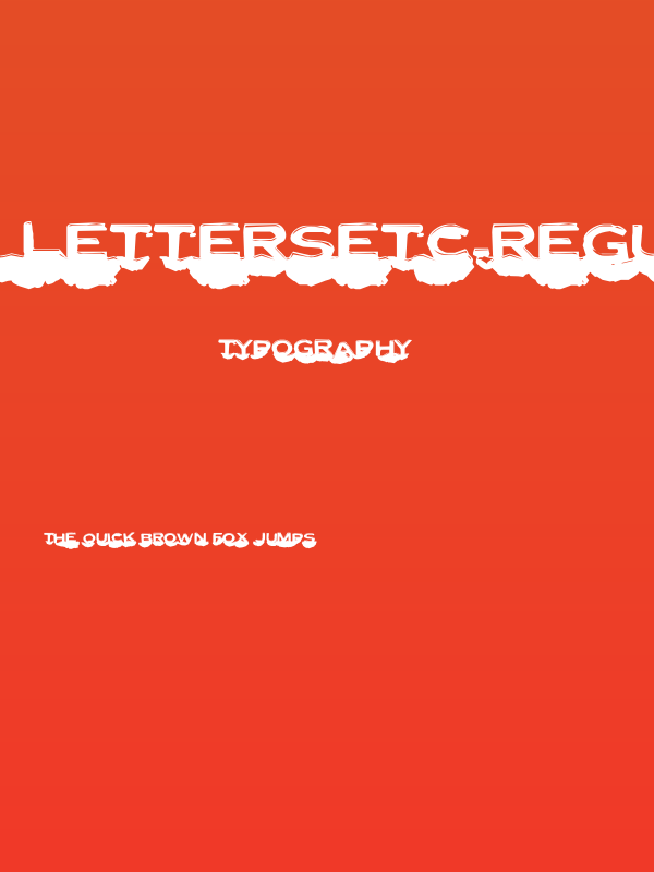 LetterSetC-Regular Poster