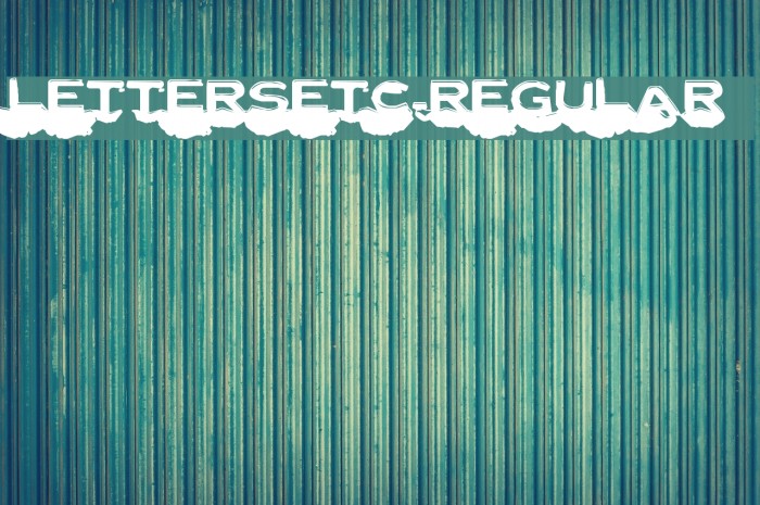 LetterSetC-Regular Font examples