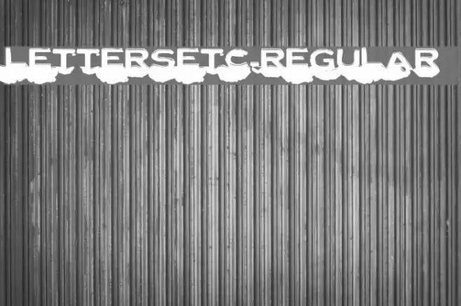 LetterSetC-Regular Schriftart examples