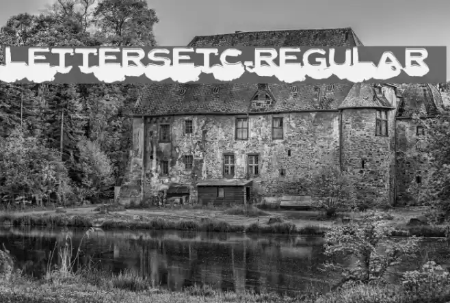 LetterSetC-Regular Schriftart examples