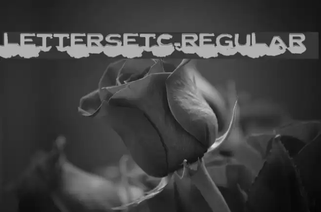 LetterSetC-Regular Schriftart examples