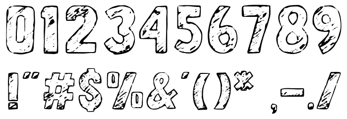 LetterSketch Font OTHER CHARS