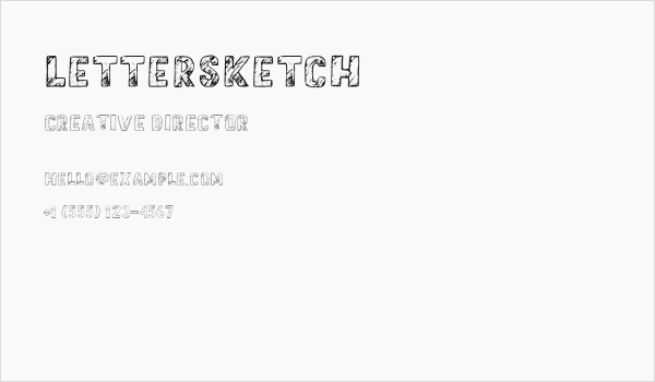 LetterSketch Business Card
