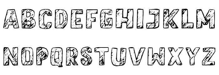 LetterSketch Font LOWERCASE