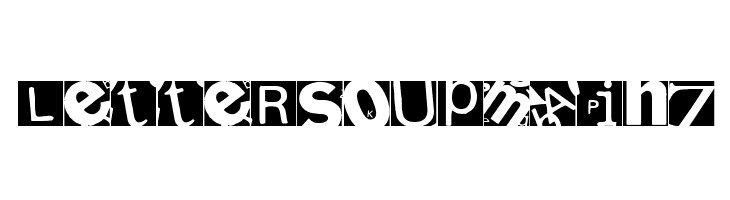 LetterSoupMainz  Frei Schriftart Herunterladen