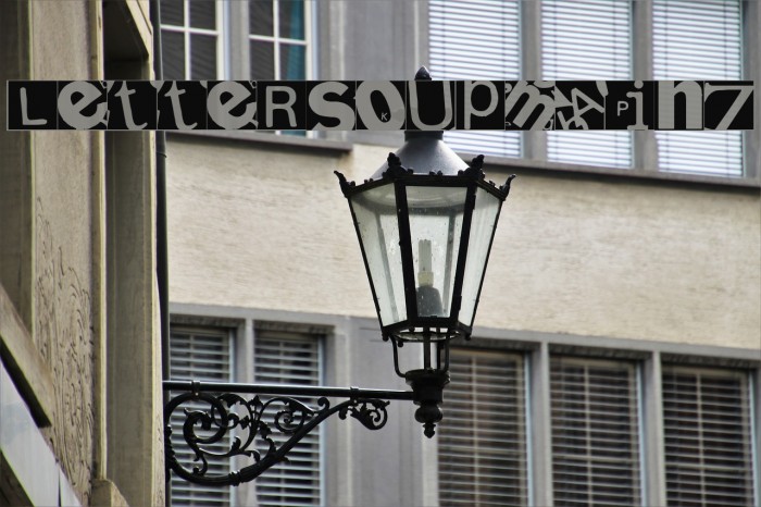 LetterSoupMainz Font examples