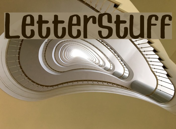 LetterStuff Font examples