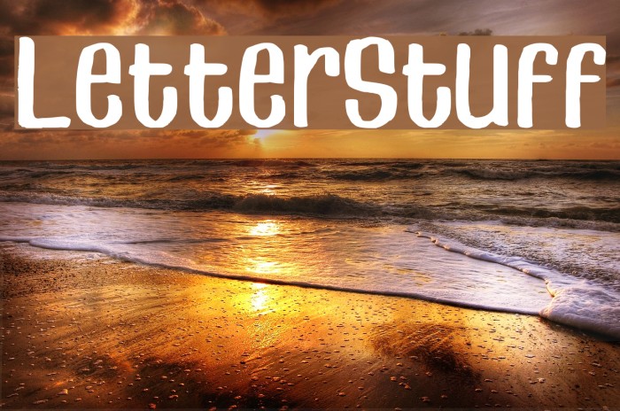LetterStuff Font examples