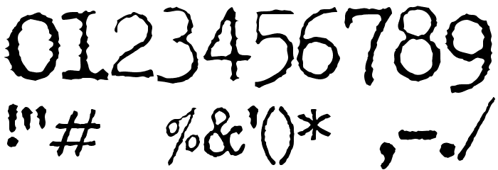 LetteraTrentadue Translit Font OTHER CHARS
