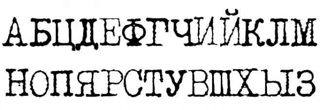 LetteraTrentadue Translit Polices MAJUSCULES