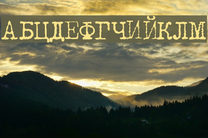 LetteraTrentadue Translit Font examples