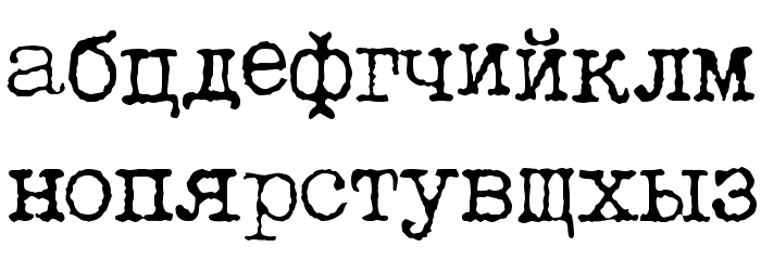 LetteraTrentadue Translit Font LOWERCASE
