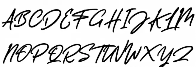 Letterally Handwritten Demo Fonte MAIÚSCULAS