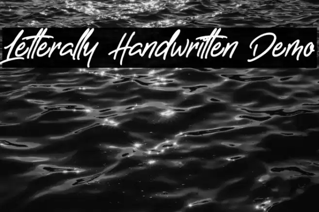 Letterally Handwritten Demo Font examples