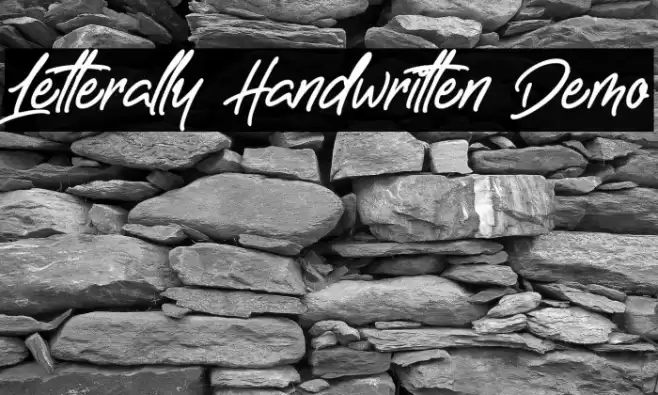Letterally Handwritten Demo Font examples