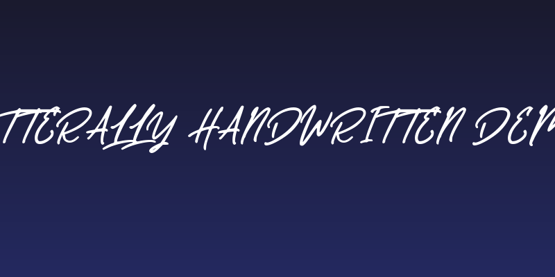 Letterally Handwritten Demo Social Header
